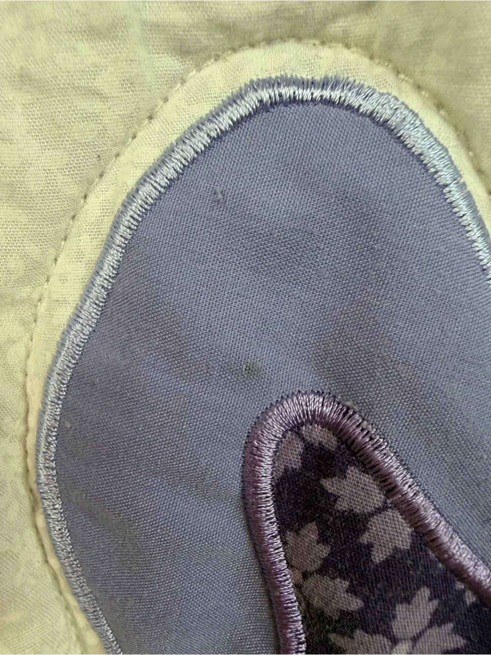 NoJo Butterfly Baby Quilt Purple  🦋 Appliqué Blanket Crafts VTG  embroidered